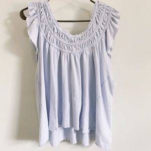 baby blue free people top